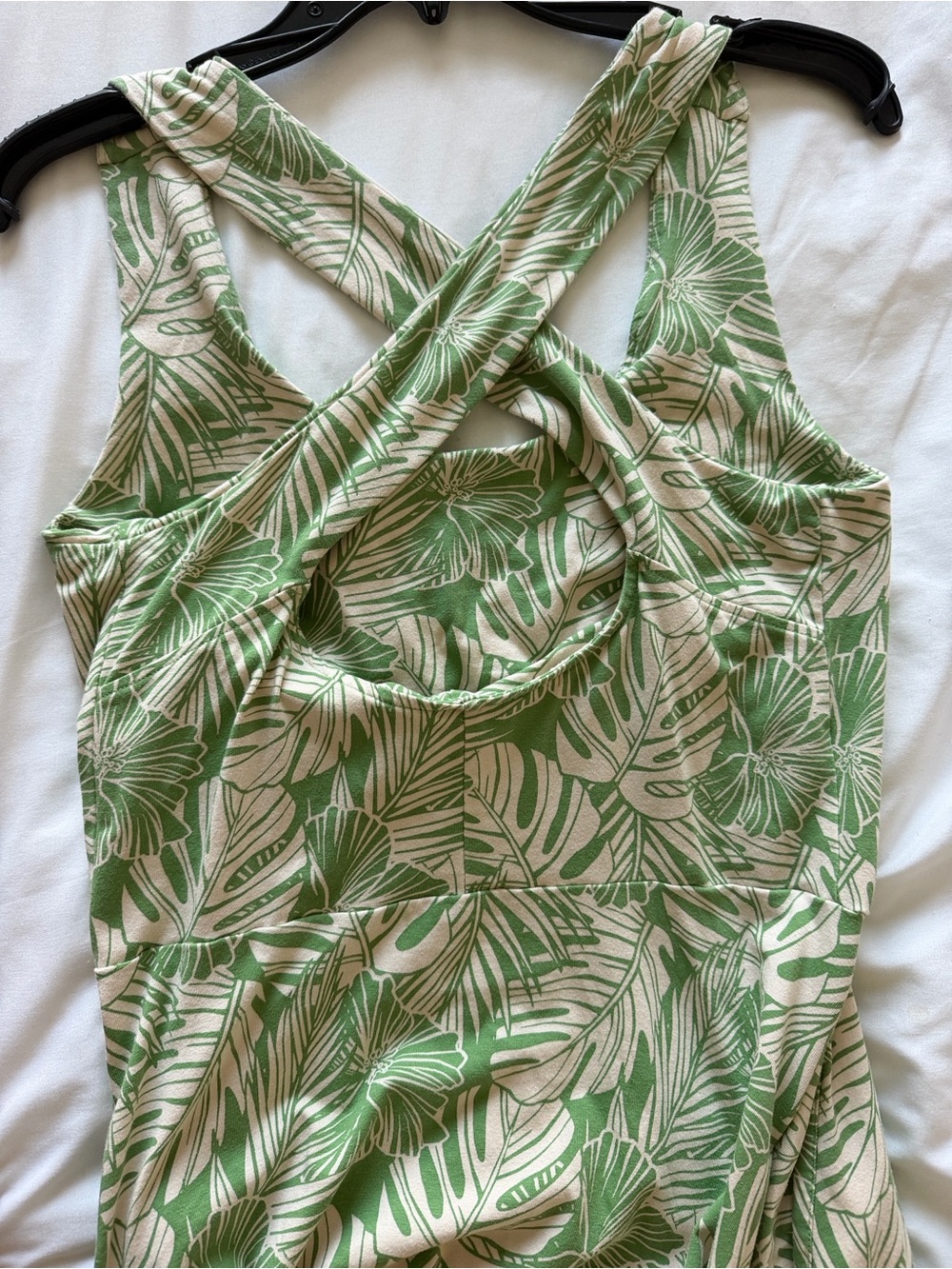 Jade Palms Fit & Flare Open Back Maxi Dress - Picture 4 of 5